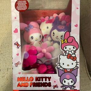 Hello Kitty and Friends Plush Set - Pink, White, Purple